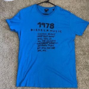 DIESEL blue t shirt